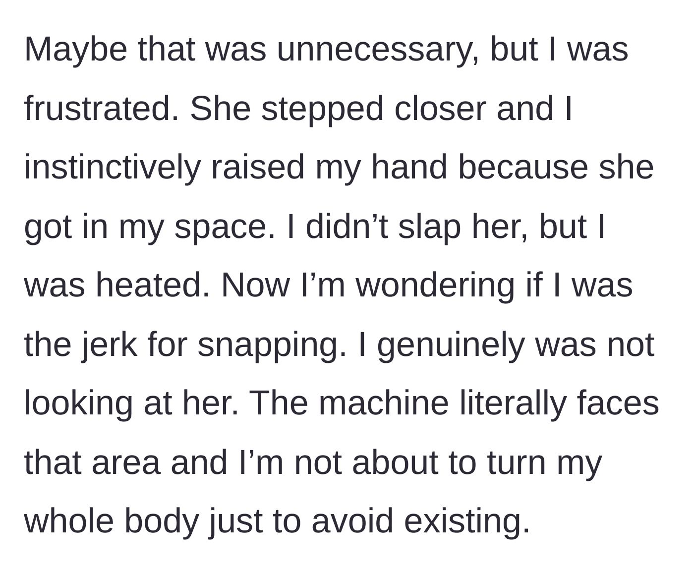 Story part 6 - The trainer steps into his personal space